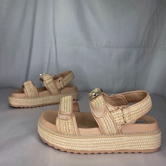 Steve Madden Women's Bigmona Platform Footbed Sandals - Picture 1 of 9